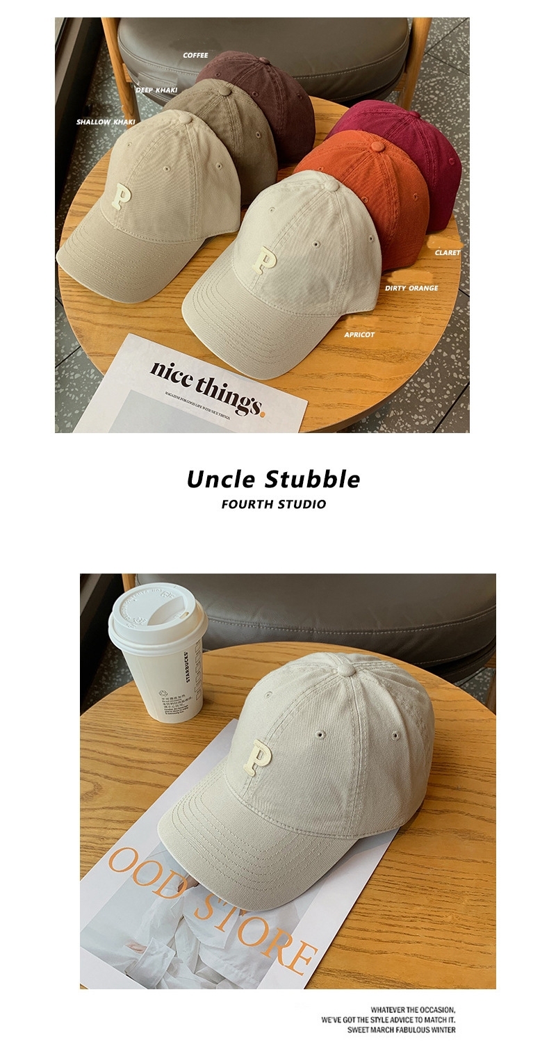 Men's and women's neutral baseball cap soft top sports cap