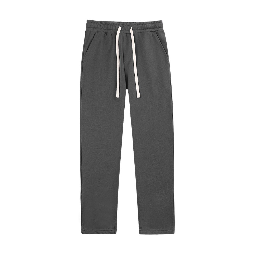 Pure cotton wool loop straight briefs, hipster, wide leg sports casual pants
