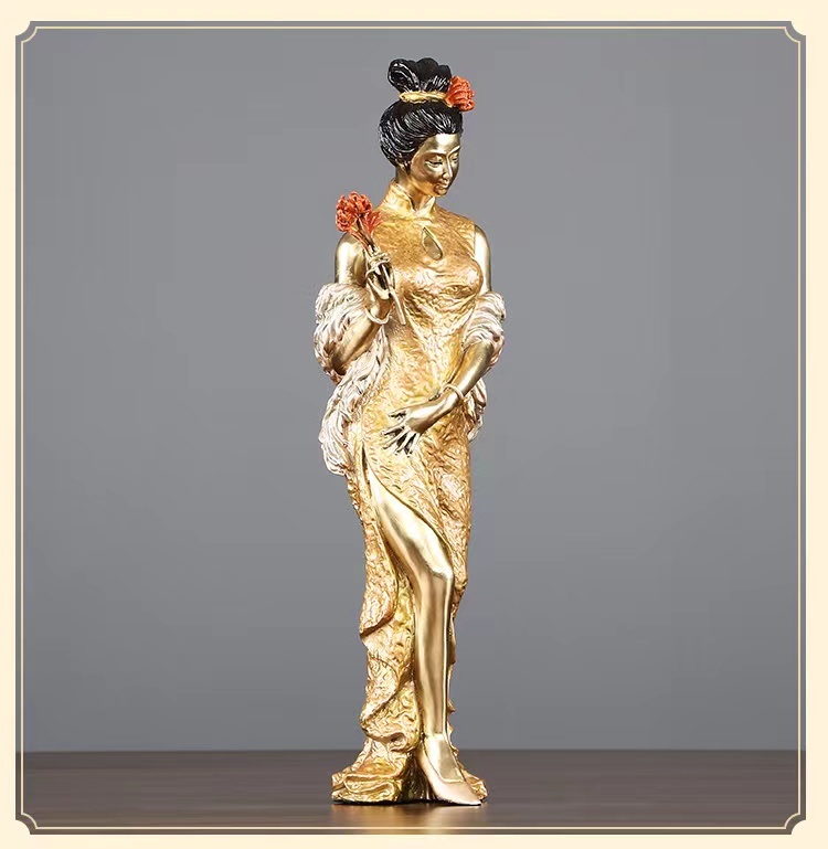 Expertly Crafted of Cold Cast Bronze in Strikingly Sculpted Detail Mixing Bronze Powder with Resin Gives it an Authentic Metal Look with a Stunning Antique Bronze Finish and You'll Marvel at the Colored Effects Impressively Detailed Statue Depicting the T
