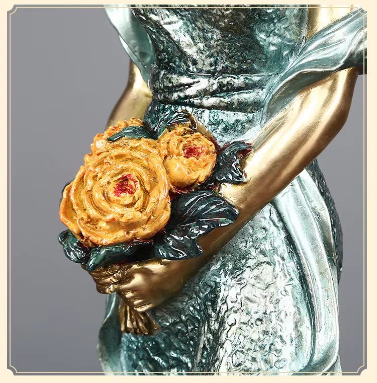 Expertly Crafted of Cold Cast Bronze in Strikingly Sculpted Detail Mixing Bronze Powder with Resin Gives it an Authentic Metal Look with a Stunning Antique Bronze Finish and You'll Marvel at the Colored Effects Impressively Detailed Statue Depicting the T