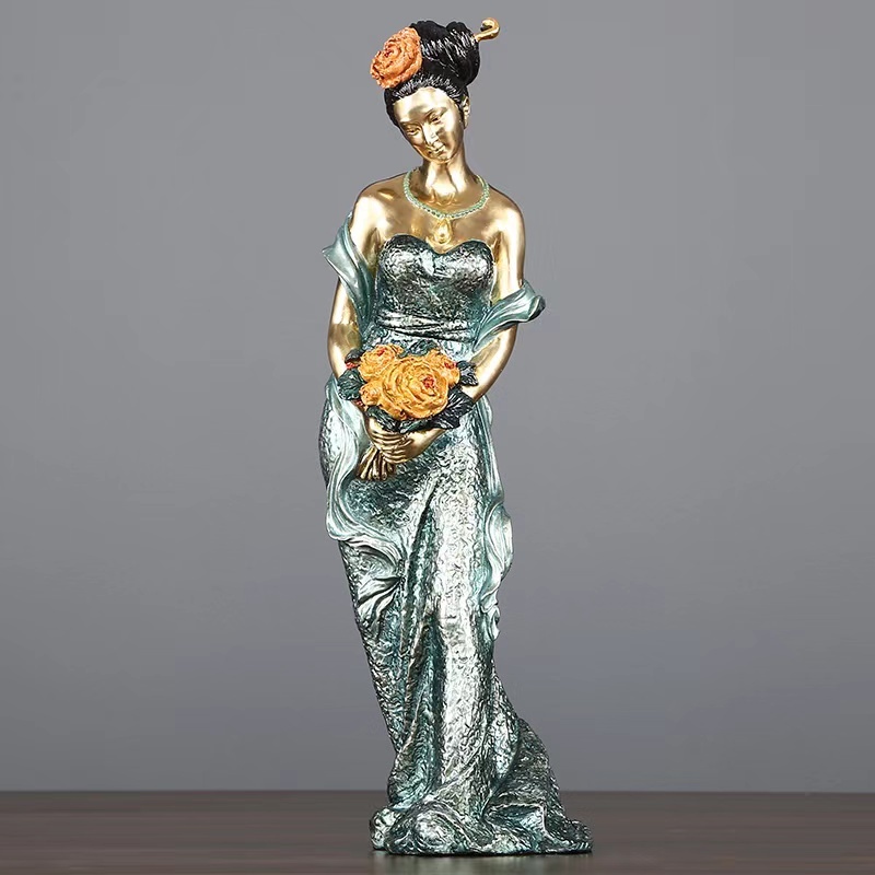 Expertly Crafted of Cold Cast Bronze in Strikingly Sculpted Detail Mixing Bronze Powder with Resin Gives it an Authentic Metal Look with a Stunning Antique Bronze Finish and You'll Marvel at the Colored Effects Impressively Detailed Statue Depicting the T