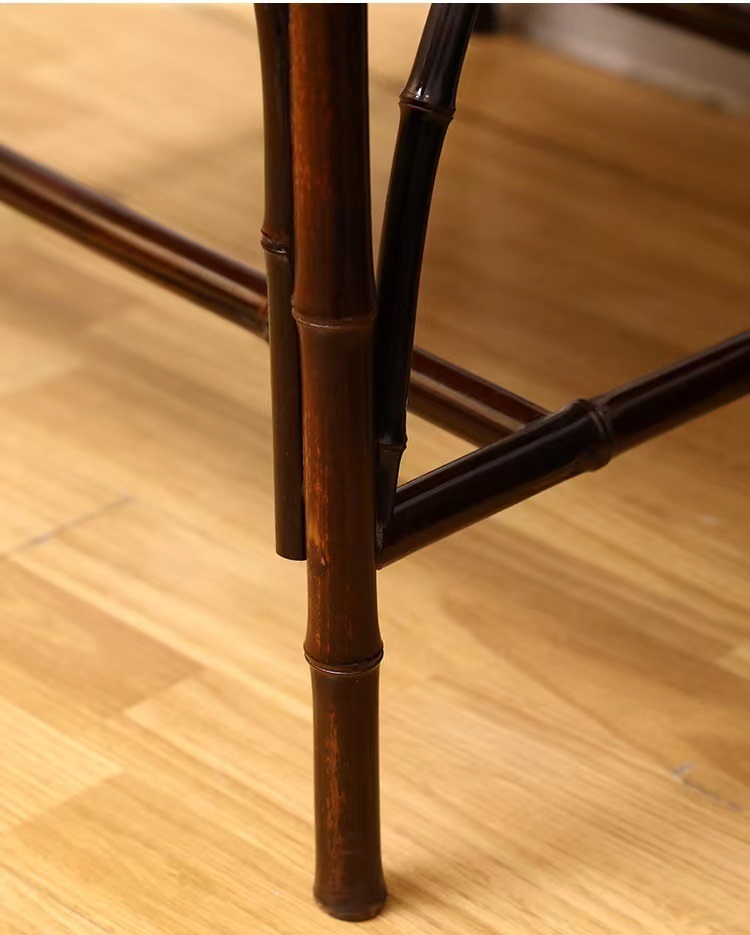 Bamboo Weave Chair Chinese Ming Dynasty Dining Chair Chinese Dining Chair Tea Chair Zen Furniture Circle Chair Official Hat Chair Comb Back Chair Guest Solid Bamboo
