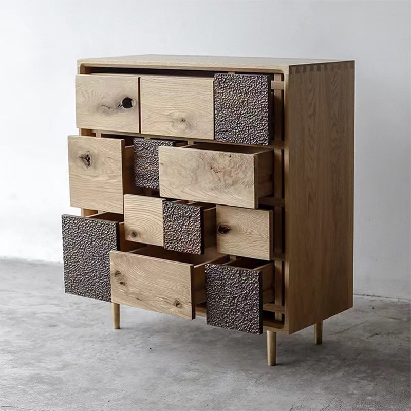 Wooden Storage Box with 16 Drawers Cabinet with Drawers Legging Cabinet Office File Cabinet with legs Open Shelf Wood Office Cabinet