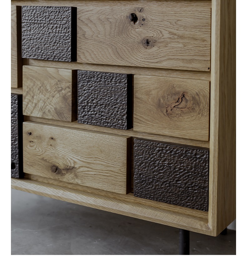 Wooden Storage Box with 16 Drawers Cabinet with Drawers Legging Cabinet Office File Cabinet with legs Open Shelf Wood Office Cabinet
