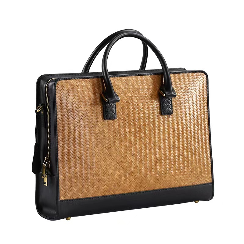 Handwoven Rattan vintage purse Bag Natural Chic Casual Handbag Beach Sea tote Basket Straw vacation Bag