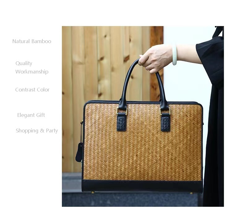 Handwoven Rattan vintage purse Bag Natural Chic Casual Handbag Beach Sea tote Basket Straw vacation Bag