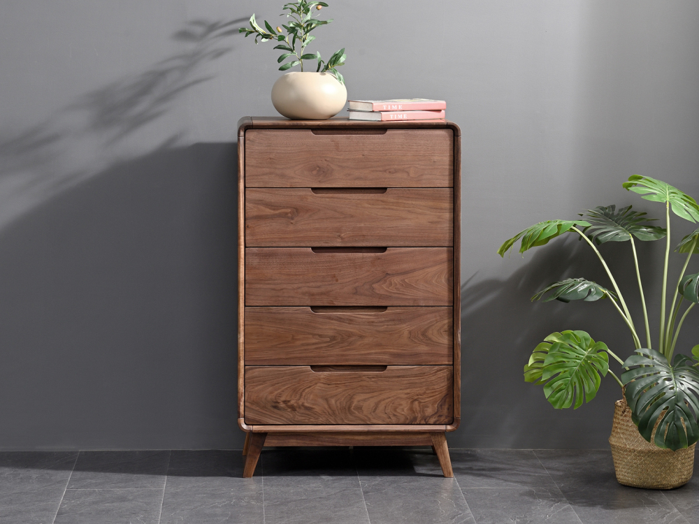 Storage Cabinet with 5 Drawers Bathroom Floor Cabinet with drawers Cupboard for Living Room Home Office Kitchen