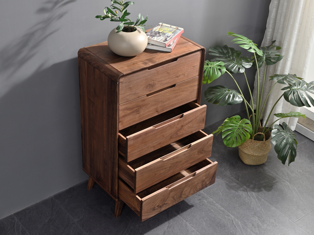 Storage Cabinet with 5 Drawers Bathroom Floor Cabinet with drawers Cupboard for Living Room Home Office Kitchen