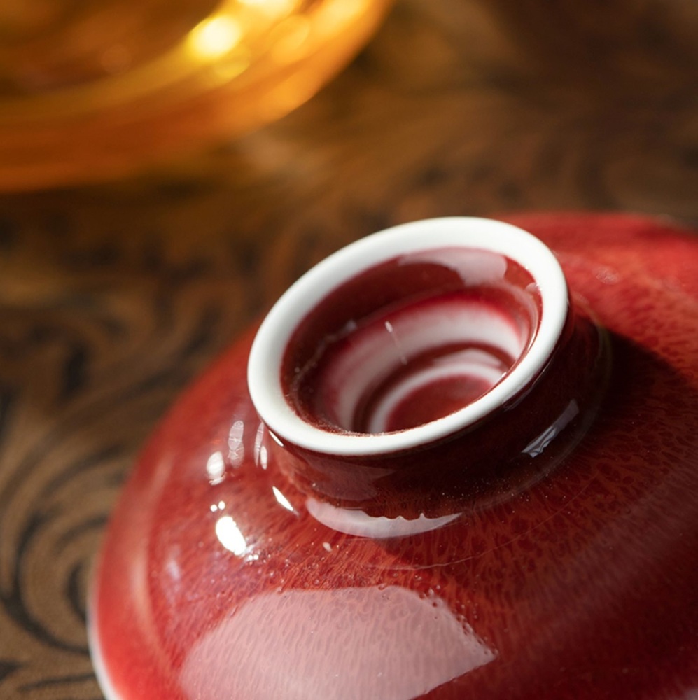 Jingdezhen Chinese Gaiwan Handmade 160ML China Porcelain Gaiwan Kungfu Teacup Traditional Chinese Teaware Tea