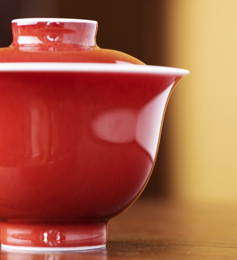Jingdezhen Chinese Gaiwan Handmade 160ML China Porcelain Gaiwan Kungfu Teacup Traditional Chinese Teaware Tea