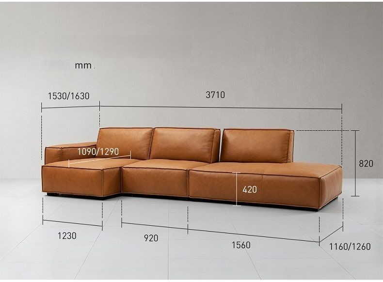 Sofa Couch Modern Leather Sofa Modern Leather Loveseat Sofa Lauren Genuine Leather Down-Filled Oversized Loveseat Sofa