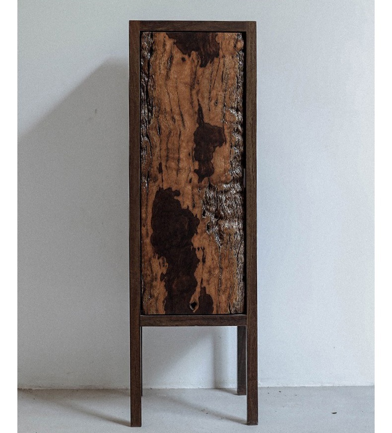 Plant Stand Natural Wood with Cabinet Indoor Metal Flower Shelf for Multiple Plants Corner Tall Flower Holders