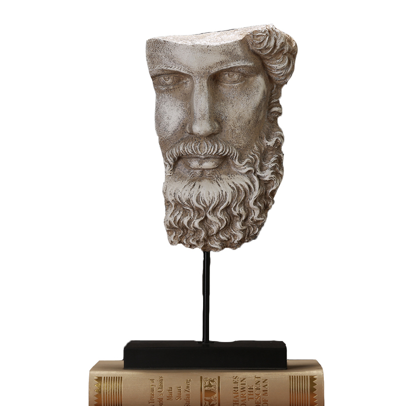 Thinker Statue - Silence is Gold Modern Decor Creative Abstract Art Figurine Resin Sculptures Decoration Room Home Study Office Figurines for Desktop Shelf Table Ornament