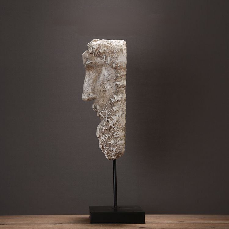 Thinker Statue - Silence is Gold Modern Decor Creative Abstract Art Figurine Resin Sculptures Decoration Room Home Study Office Figurines for Desktop Shelf Table Ornament