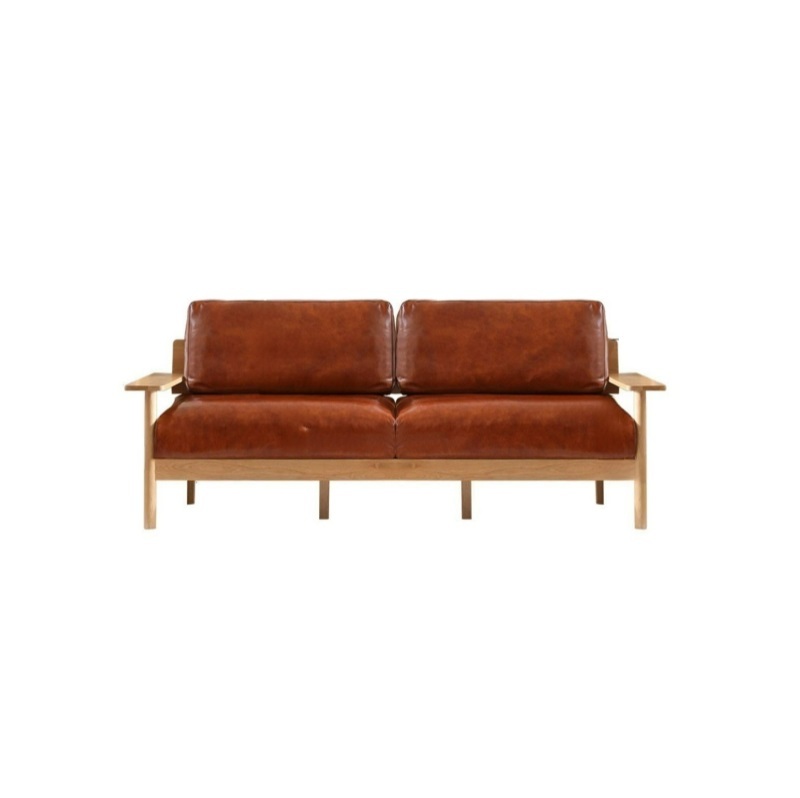 Sofa Couch Modern Leather Sofa Modern Leather Loveseat Sofa Lauren Genuine Leather Down-Filled Oversized Loveseat Sofa