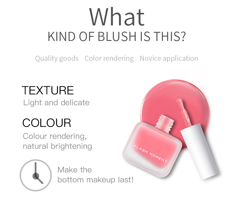 Liquid blush Shiny and translucent vitality liquid blush repair volume enhance complexion liquid blush