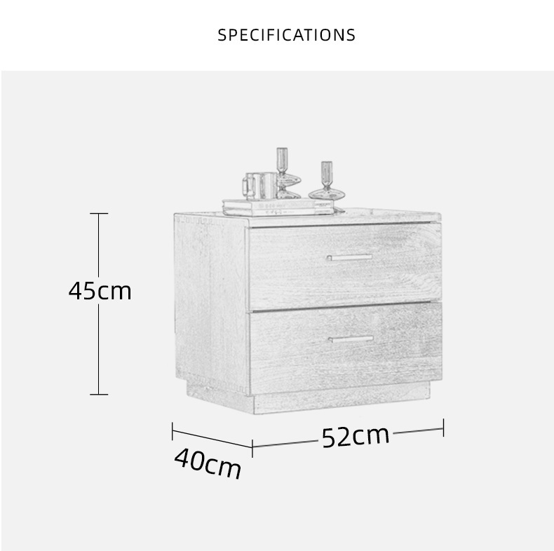 Nightstand Mid-Century Modern Bedside Tables with Storage Shelf Minimalist and Practical End Side Table Fashion Bedroom Furniture