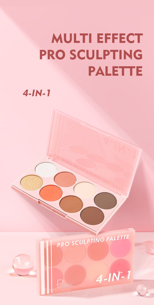 Blush rouge highlight repair capacity multifunctional blush palette natural nude makeup 8color eyeshadow palette makeup
