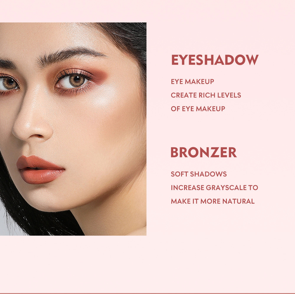 Blush rouge highlight repair capacity multifunctional blush palette natural nude makeup 8color eyeshadow palette makeup