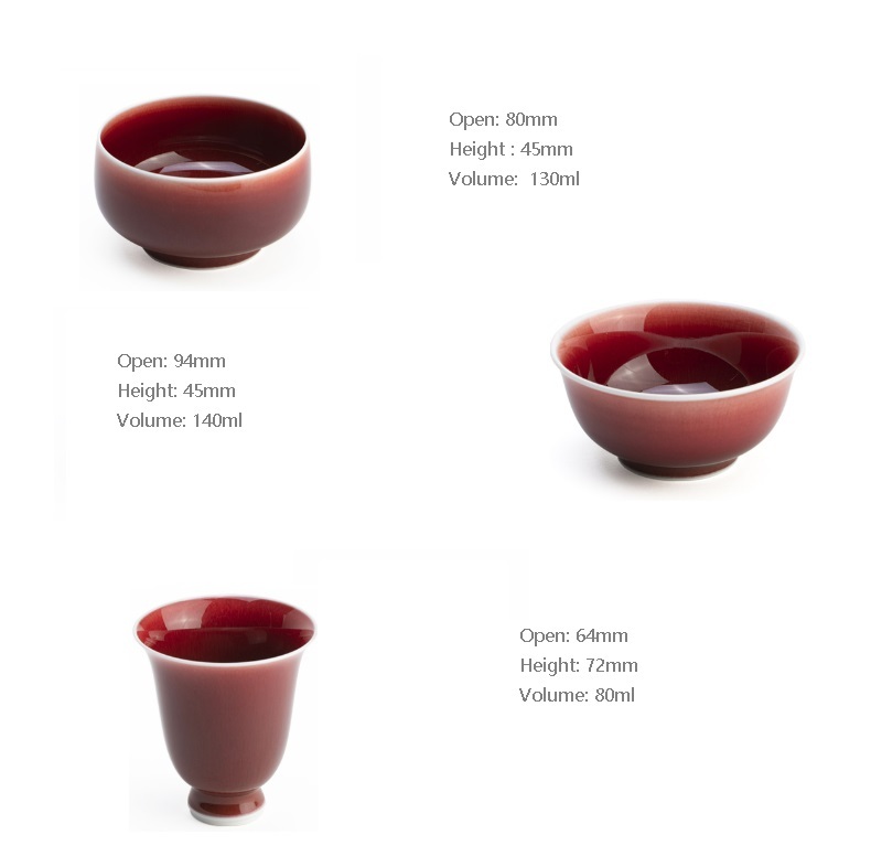 Chinese King Tea Cup High Temperature Resistant Tea Cup Chinese Kungfu Tea cup Drinkware Traditional Skills for Kings 400 Years ago