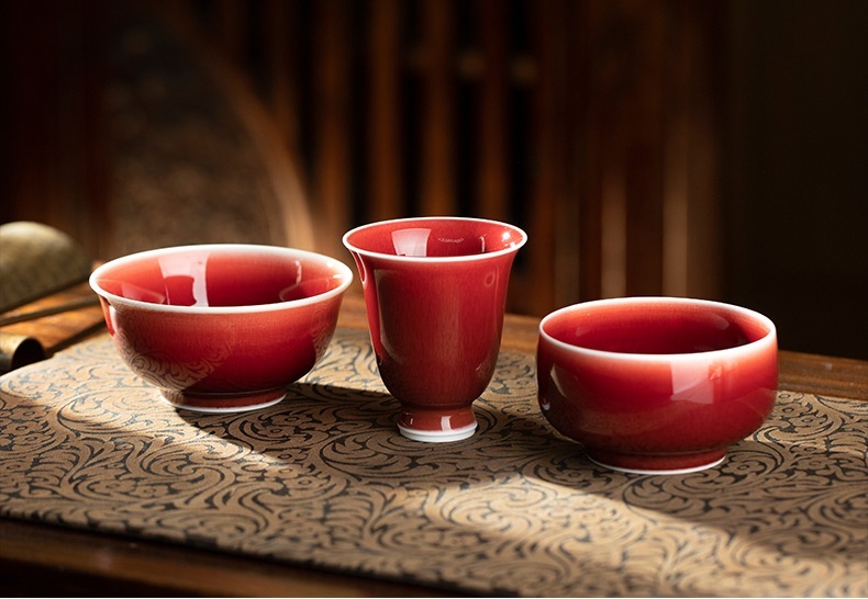 Chinese King Tea Cup High Temperature Resistant Tea Cup Chinese Kungfu Tea cup Drinkware Traditional Skills for Kings 400 Years ago