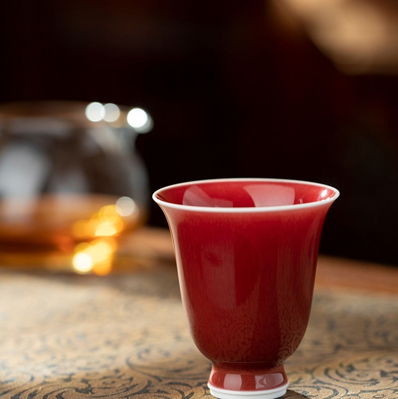 Chinese King Tea Cup High Temperature Resistant Tea Cup Chinese Kungfu Tea cup Drinkware Traditional Skills for Kings 400 Years ago