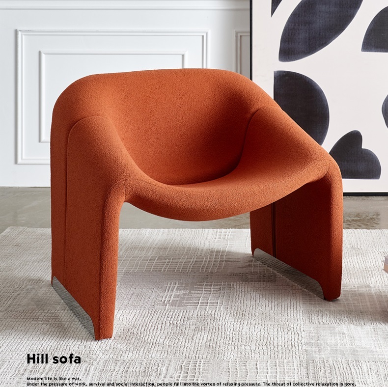 Ligne Roset Ploum Sofa Sofa Bed Twin Memory Foam Sofa Couch Modern Sofa Lauren Down-Filled Oversized Loveseat Sofa Simple special-shaped combination living room corner lamb fleece fabric sofa