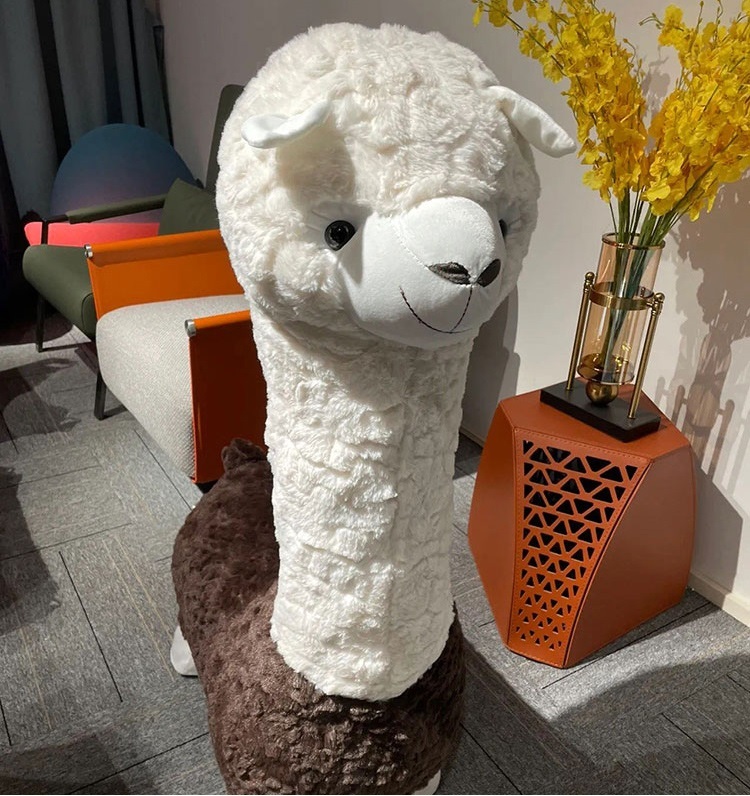 Brown Alpaca Chair MOROSO FRP special-shaped supersonic airplane wing leisure chair Memory Foam Sofa Couch Modern Sofa Lauren