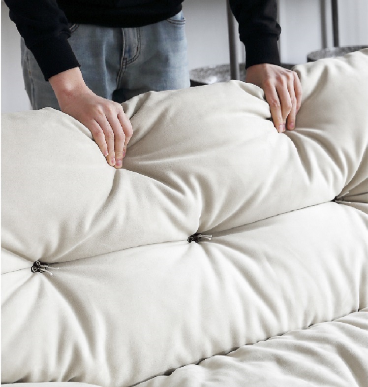 Ligne Roset Cloudy Sofa Sofa Bed Twin Memory Foam Sofa Couch Modern Sofa Lauren Down-Filled Oversized Loveseat Sofa Simple combination living room corner lamb fleece fabric sofa