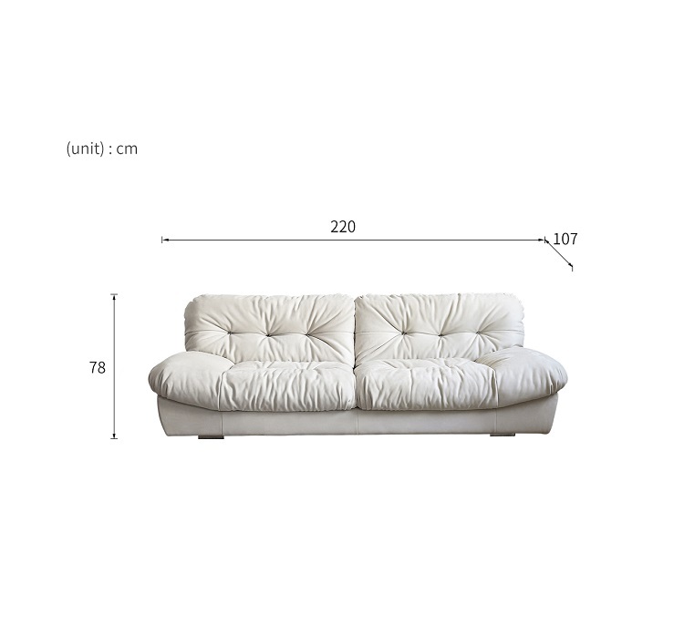 Ligne Roset Cloudy Sofa Sofa Bed Twin Memory Foam Sofa Couch Modern Sofa Lauren Down-Filled Oversized Loveseat Sofa Simple combination living room corner lamb fleece fabric sofa