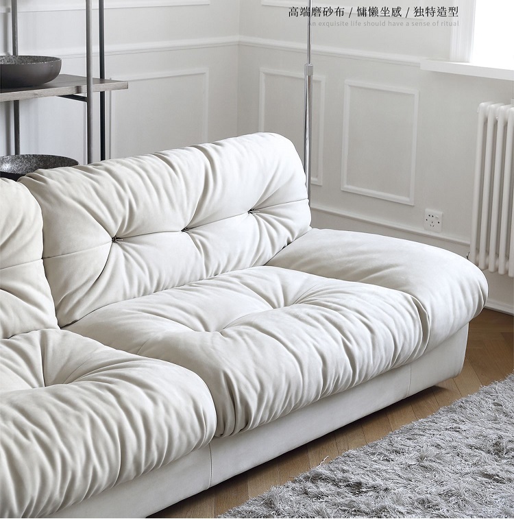 Ligne Roset Cloudy Sofa Sofa Bed Twin Memory Foam Sofa Couch Modern Sofa Lauren Down-Filled Oversized Loveseat Sofa Simple combination living room corner lamb fleece fabric sofa