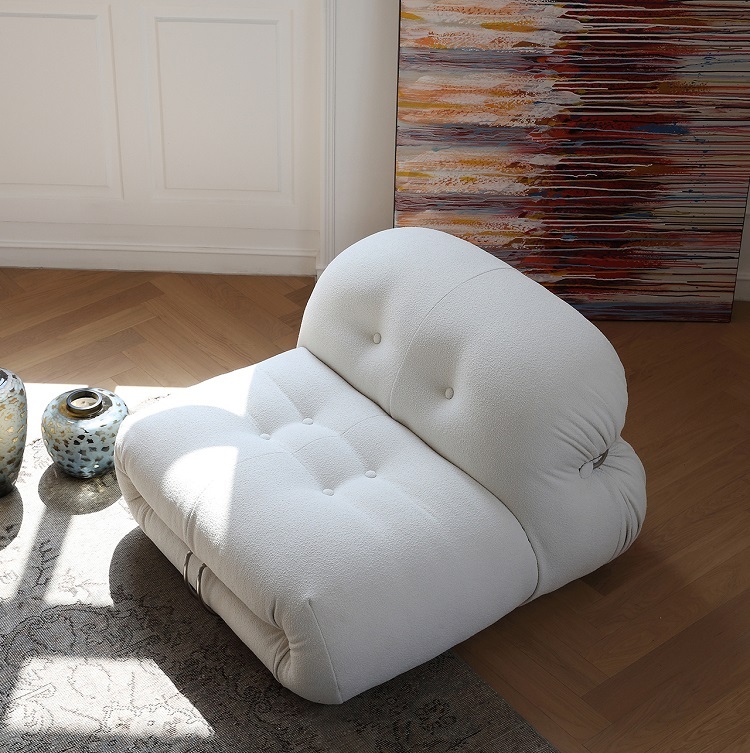 Ligne Roset Ploum Sofa Sofa Bed Twin Memory Foam Sofa Couch Modern Sofa Lauren Down-Filled Oversized Loveseat Sofa Simple special-shaped combination living room corner lamb fleece fabric sofa