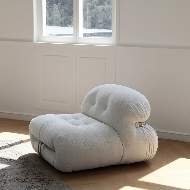 Ligne Roset Ploum Sofa Sofa Bed Twin Memory Foam Sofa Couch Modern Sofa Lauren Down-Filled Oversized Loveseat Sofa Simple special-shaped combination living room corner lamb fleece fabric sofa