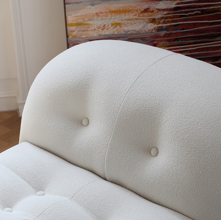 Ligne Roset Ploum Sofa Sofa Bed Twin Memory Foam Sofa Couch Modern Sofa Lauren Down-Filled Oversized Loveseat Sofa Simple special-shaped combination living room corner lamb fleece fabric sofa