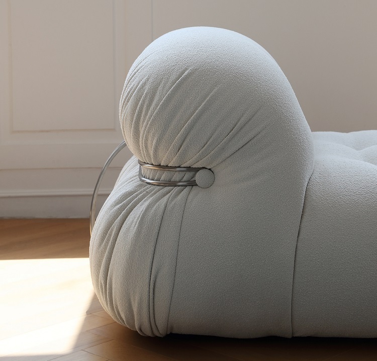 Ligne Roset Ploum Sofa Sofa Bed Twin Memory Foam Sofa Couch Modern Sofa Lauren Down-Filled Oversized Loveseat Sofa Simple special-shaped combination living room corner lamb fleece fabric sofa