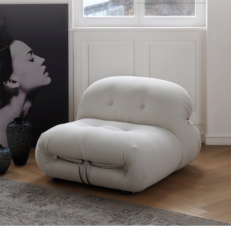 Ligne Roset Ploum Sofa Sofa Bed Twin Memory Foam Sofa Couch Modern Sofa Lauren Down-Filled Oversized Loveseat Sofa Simple special-shaped combination living room corner lamb fleece fabric sofa