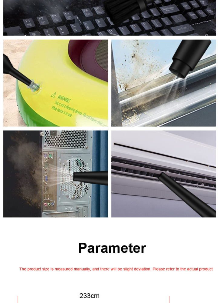 Compressed air Duster - Keyboard Cleaner for Office - no Canned air Duster - Reusable - Good Replacement for Compressed Air Can