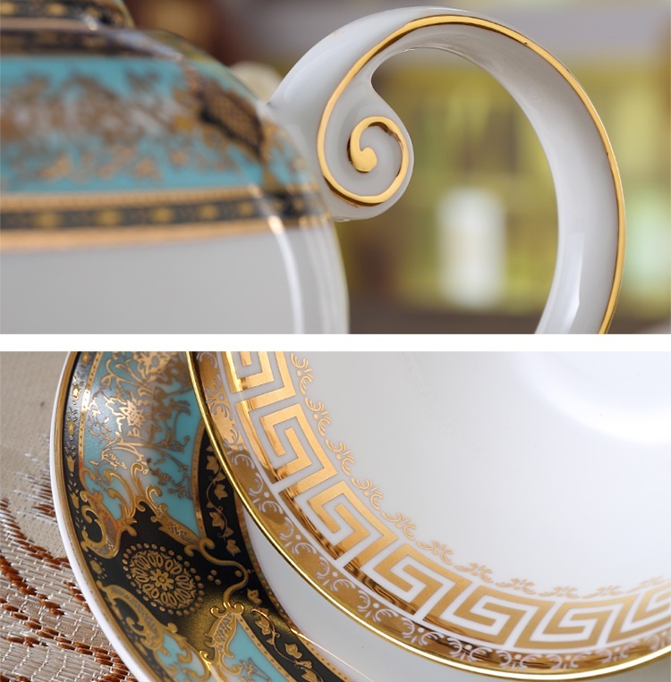 Bone china coffee cup set English tea set Afternoon tea tea set European coffee set gift set