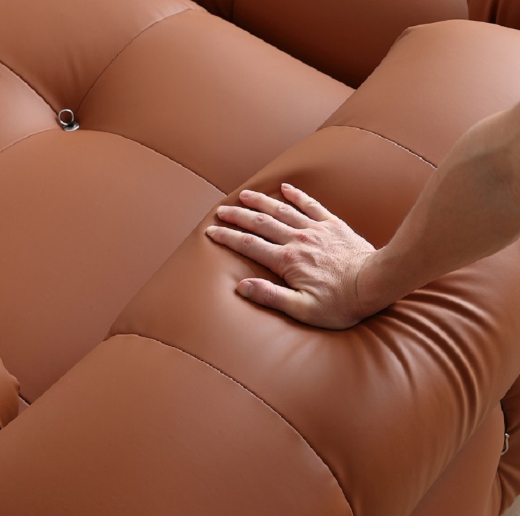 Retro Fengyunduo sofa ins style red bread module combination simple imported silicone leather sofa