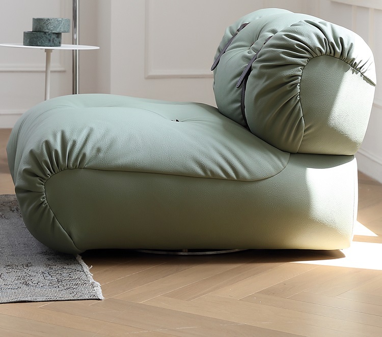 Danish teddy sofa modern simple living room designer small apartment leather sofa single seat