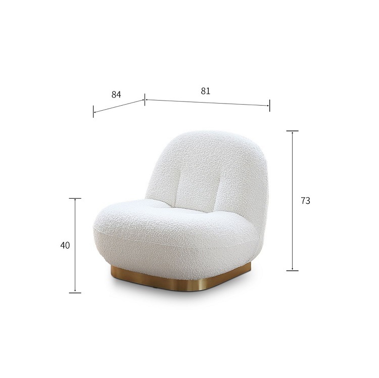 Ligne Roset Ploum Sofa Sofa Bed Twin Memory Foam Sofa Couch Modern Sofa Lauren Down-Filled Oversized Loveseat Sofa Simple special-shaped combination living room corner lamb fleece fabric sofa
