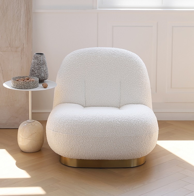 Ligne Roset Ploum Sofa Sofa Bed Twin Memory Foam Sofa Couch Modern Sofa Lauren Down-Filled Oversized Loveseat Sofa Simple special-shaped combination living room corner lamb fleece fabric sofa