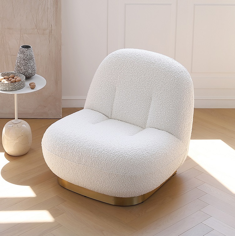 Ligne Roset Ploum Sofa Sofa Bed Twin Memory Foam Sofa Couch Modern Sofa Lauren Down-Filled Oversized Loveseat Sofa Simple special-shaped combination living room corner lamb fleece fabric sofa