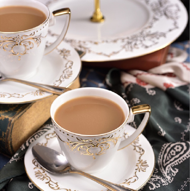 Afternoon tea court home living room European tea set high-end luxury bone china flower tea coffee cup set set