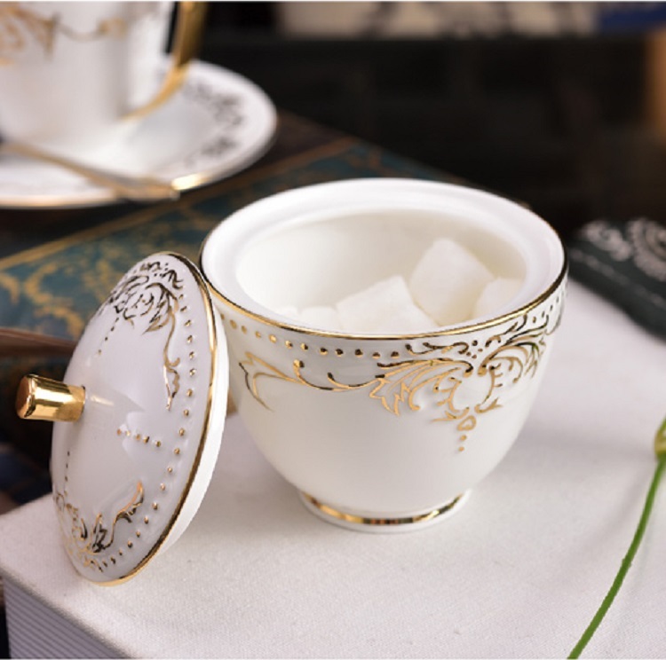 Afternoon tea court home living room European tea set high-end luxury bone china flower tea coffee cup set set