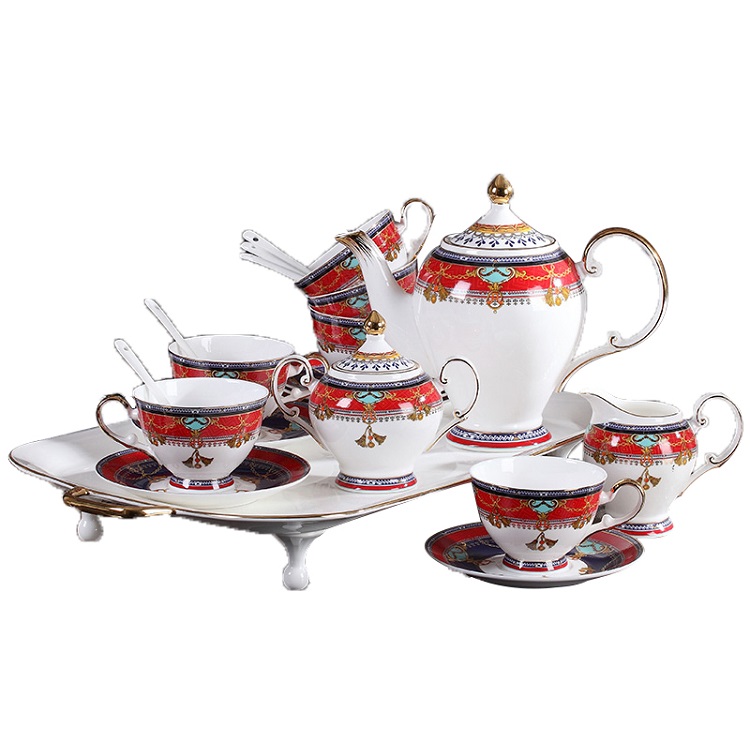 English afternoon tea set tea set tea set household European bone china ...