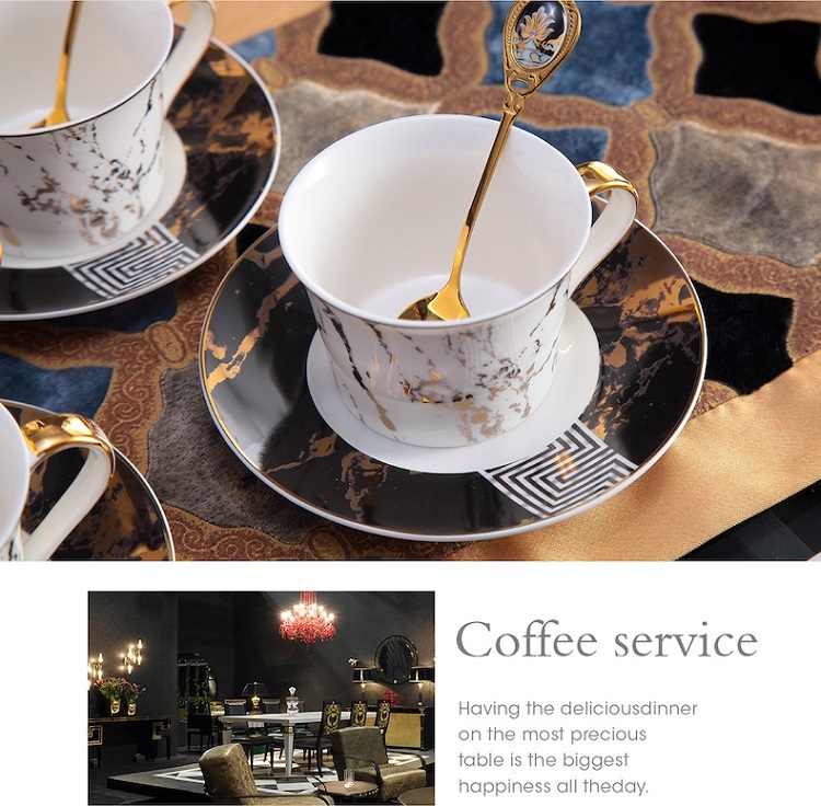 European bone china coffee tea set British ceramic afternoon tea cup set Small luxury wedding gift gift box