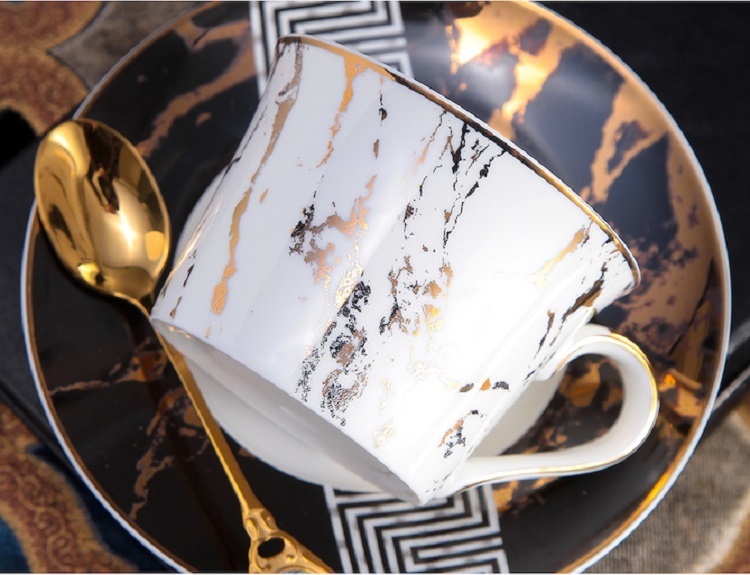 European bone china coffee tea set British ceramic afternoon tea cup set Small luxury wedding gift gift box
