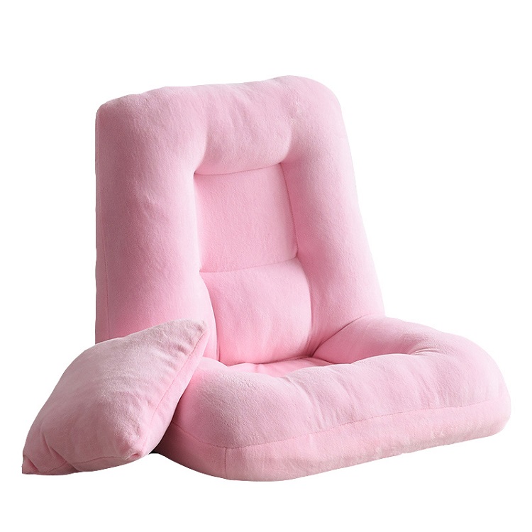 Coral fleece fabric bed lazy sofa single bedroom legless computer tatami backrest folding bay window chair