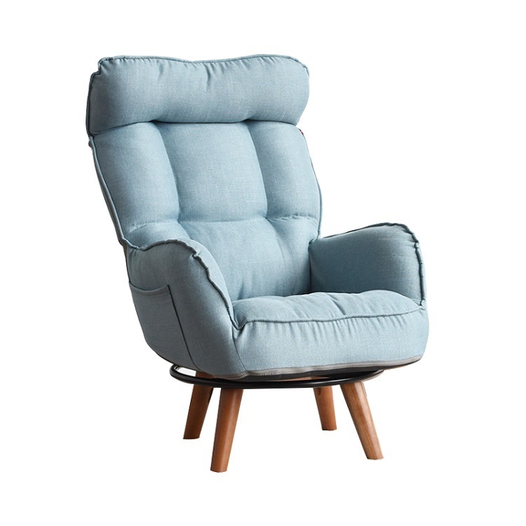 Breastfeeding chair single pregnant breastfeeding swivel sofa Japanese style fabric folding lazy sofa swivel chair